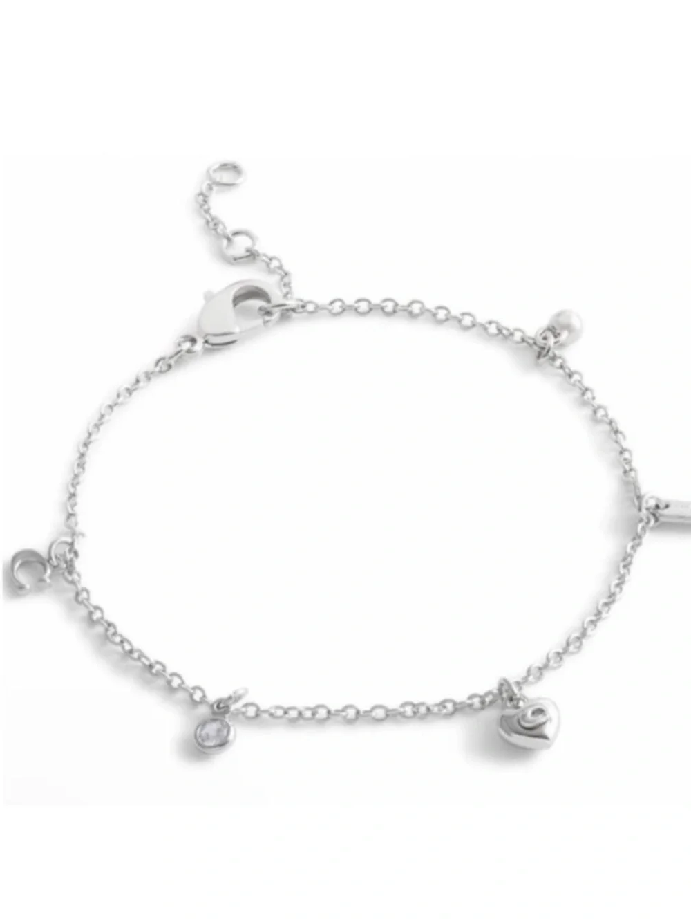 NWT Coach Signature C Charm Bracelet